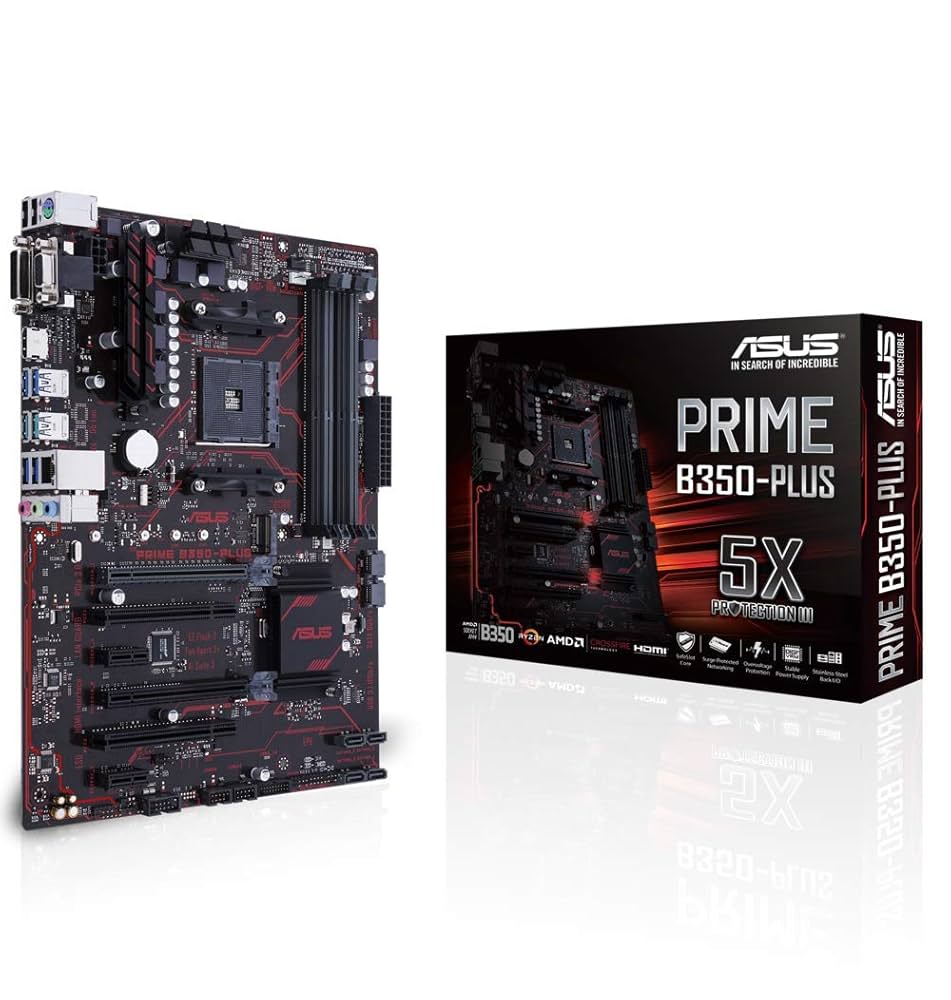 ASUS マザーボード PRIME B350-PLUS ATX S41297cdeb53648c1bcdd7f53e8d1f